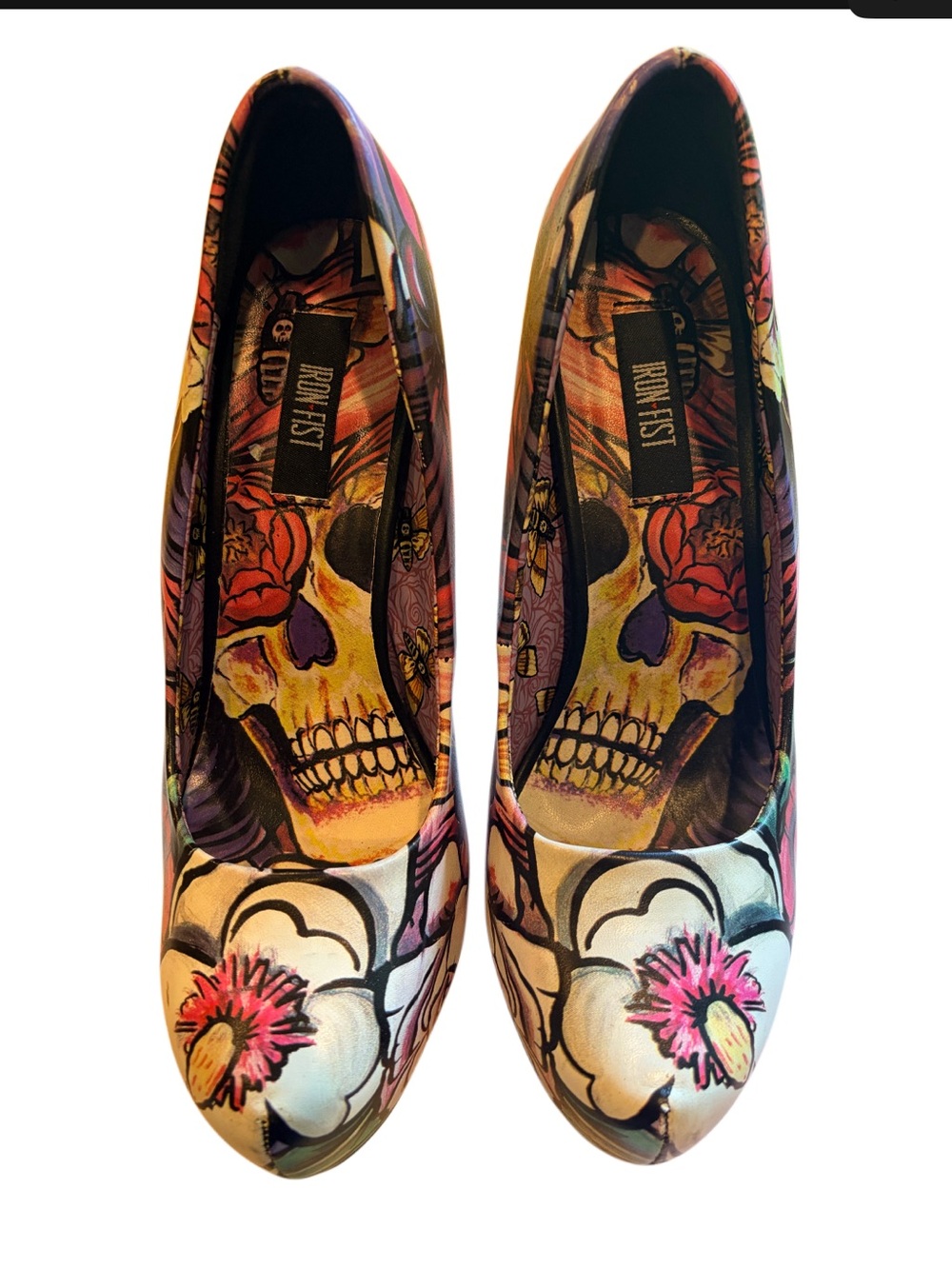 Iron Fist heels #floral size 38